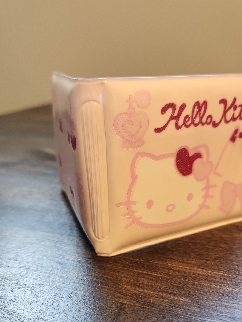 Hello Kitty Vintage 2004 Pink and White Glitter Card Holder Wallet - Picture 7 of 11